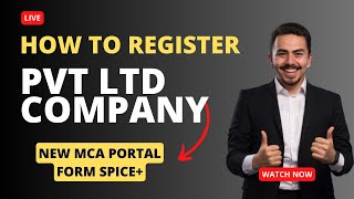 How to register Pvt Ltd company  Private Limited Company Incorporation  Pvt Ltd company in India [upl. by Arekat]