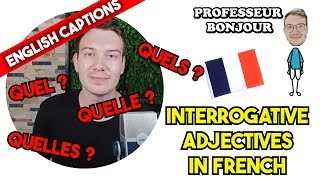 INTERROGATIVE ADJECTIVES IN FRENCH [upl. by Mailliwnhoj]