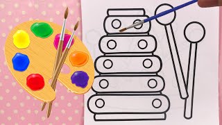 Activité de Peinture pour Enfants Xylophone [upl. by Valry]