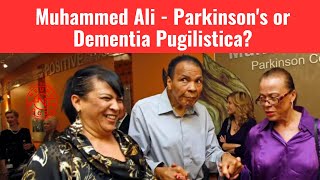 Muhammed Ali Parkinsons Dementia Pugilistica Punch Drunk NFL and CTE [upl. by Crandell897]