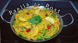 1 Orez cu legume DE POST  Reteta simpla de paella cu legume de post  retetedepost [upl. by Venetia559]