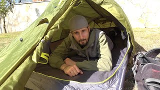 TENDA Ultralight FERRINO Sling 1  La monto in giardino [upl. by Laehcar99]