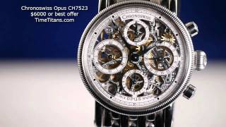 Chronoswiss Opus Stainless Steel CH 7523 [upl. by Khoury184]