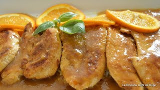 Pollo a la NARANJA  Receta facil y deliciosa [upl. by Novyar]