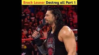 Brock Lesnar confronts multiple Raw Superstars shorts wwe [upl. by Ajnotal176]