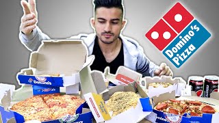 Dehraduns DOMINOS Bestseller MUKBANG 2020  Pizza  sides  INDIAN MUKBANGER  Akshanshu Aswal [upl. by Ramirolg]