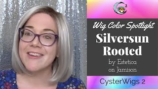 CysterWigs Color Spotlight Silversun Rooted by Estetica on Jamison [upl. by Jadwiga610]