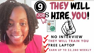 9 Hiring Immediately Work from Home Jobs Paying Up To 2280 Per Week [upl. by Okwu13]