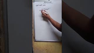 Maths  Polynomial example solved in simple way mathstricks shortvideo 10thboardexam 2024shorts [upl. by Einned]