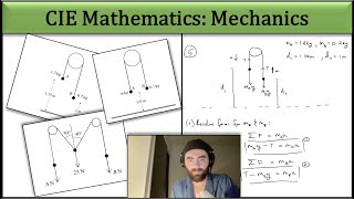 Exam Hack  CIE ALevel Maths  Mechanics  Forces  Pulley Question [upl. by Annail]