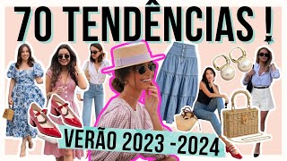 🔴70 TENDÊNCIAS EM 35 LOOKS DA MODA VERÃO 2024 [upl. by Ehcadroj]