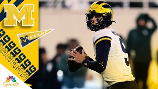 JJ McCarthy highlights from Michigans Week 8 win vs Michigan State  NBC Sports [upl. by Hcir]