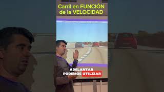 ¿Qué es un carril reservado en FUNCIÓN de la VELOCIDAD señalizada shorts youtubeshorts [upl. by Einalam]