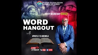 DIVINE ENLARGEMENT  WORD HANGOUT  APOSTLE FD ADEMOLA [upl. by Marra482]