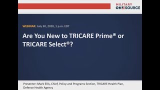 Are You New to TRICARE Prime or TRICARE Select [upl. by Bertila347]