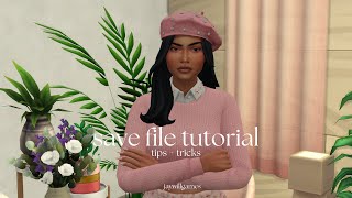 set up a save file the easy way  tips for lazy simmers w mods  the sims 4 [upl. by Pavlish]