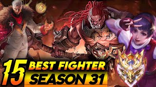 10 BEST FIGHTER TO RANK UP IN NEW SEASON S31  Mobile Legends Tier List [upl. by Aerised560]