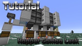 Minecraft Tutorial  Hopper Combo Lock [upl. by Hirsch149]