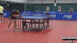 Ma Long Reverse Serve Training 2015  CNT Training Centre [upl. by Enrahs]