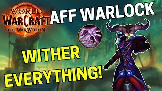 THE WAR WITHIN BETA  Affliction Warlock Hellcaller M  4 Necrotic Wake [upl. by Ailsa]