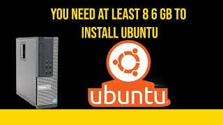 You need at least 8 6 gb to install ubuntu [upl. by Anirdnajela617]