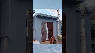 Штукатур по osb Shed diy woodworking construction shed сарай дача [upl. by Eecart]