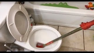 How to Unclog a Toilet Monkey in the toilet San Diego [upl. by Ekyt]