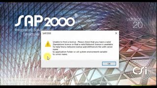 CSI SAP2000 Version 2000  a license SAP2000 Version 2000 [upl. by Hardi]