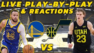 Golden State Warriors vs Utah Jazz  Live PlayByPlay amp Reactions [upl. by Lela]