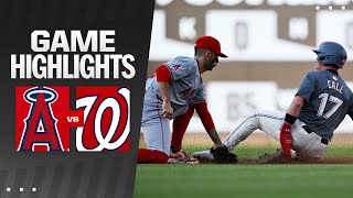 Angels vs Nationals Game Highlights 8924  MLB Highlights [upl. by Yauq]