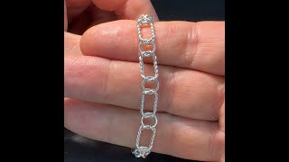 Making a new design silver chain [upl. by Shira]