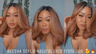 Trying On OUTRE NEESHA Soft amp Natural Collection 201 Lace Front Wig  IM HERE FOR IT [upl. by Qifar276]