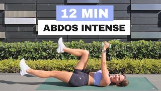 12 MIN ABDOS INTENSE  A la maison avec haltères [upl. by Luelle]