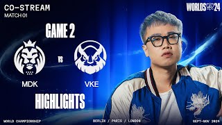 Highlights MDK vs VKE  Game 2  Vòng Playin  CKTG 2024 [upl. by Oryaj]