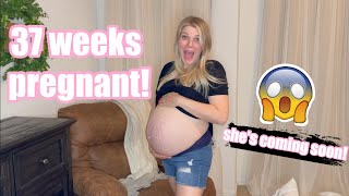 37 WEEKS PREGNANT pregnancy update  EARLY LABOR SIGNS  Rachel K [upl. by Lugo636]