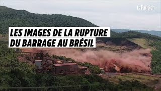 Les images impressionnantes de la rupture du barrage au Brésil [upl. by Cassandre]