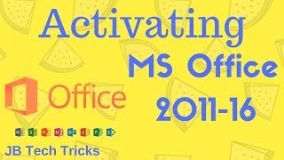 How To Activate Microsoft Office 201116 [upl. by Roumell]