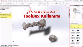 SolidWorks ToolBox Kullanımı [upl. by Tnomyar]