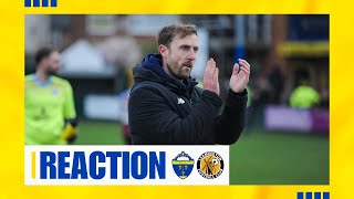 Warrington Town 11 Leamington Mark Beesley reaction [upl. by Lletnwahs301]