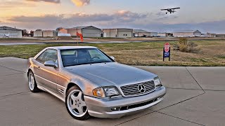 2001 Mercedes Benz SL500 AMG Package Convertible Hardtop SL Series Silver Review [upl. by Baerman]