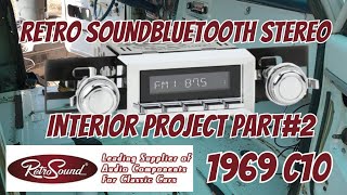 C10 interior upgrade PART2 RETRO SOUND Bluetooth stereo [upl. by Hcirteid]