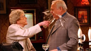 Coronation Street  Blanche Hunt Throws A Drink Over Archie Shuttleworth 7th July 2002 [upl. by Ainesey]