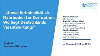 Umweltkriminalität als Nährboden für Korruption Wo liegt Deutschlands Verantwortung [upl. by Jeanna587]