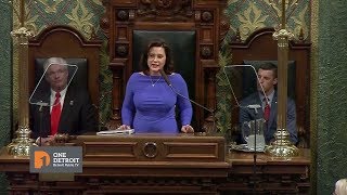 Gretchen Whitmers First State of the State Address  One Detroit Clip [upl. by Hachman]