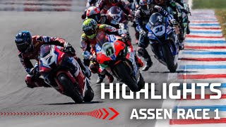 WorldSBK Race 1 Highlights  2022 Dutch Round [upl. by Tucky]