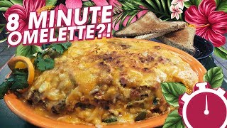 12Egg Hawaiian Breakfast Omelette Challenge Record in Waikiki Oahu [upl. by Eta]