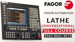 Lathe Conversational Programming FULL COURSE  Fagor TC CNC 8060  8065  8070 [upl. by Zeni398]