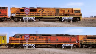 6MX1 Aurizon  Team Global Express Container Train With GWA006 amp CLP8 832024  PoathTV Railways [upl. by Macdougall53]