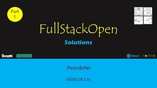 FullStackOpen  Part 1  Anecdotes  Exercise 114 [upl. by Akkim756]