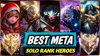 15 Best Meta Heroes for Solo Rank 2024 Season 33  Mobile Legend Tier List [upl. by Yonatan]